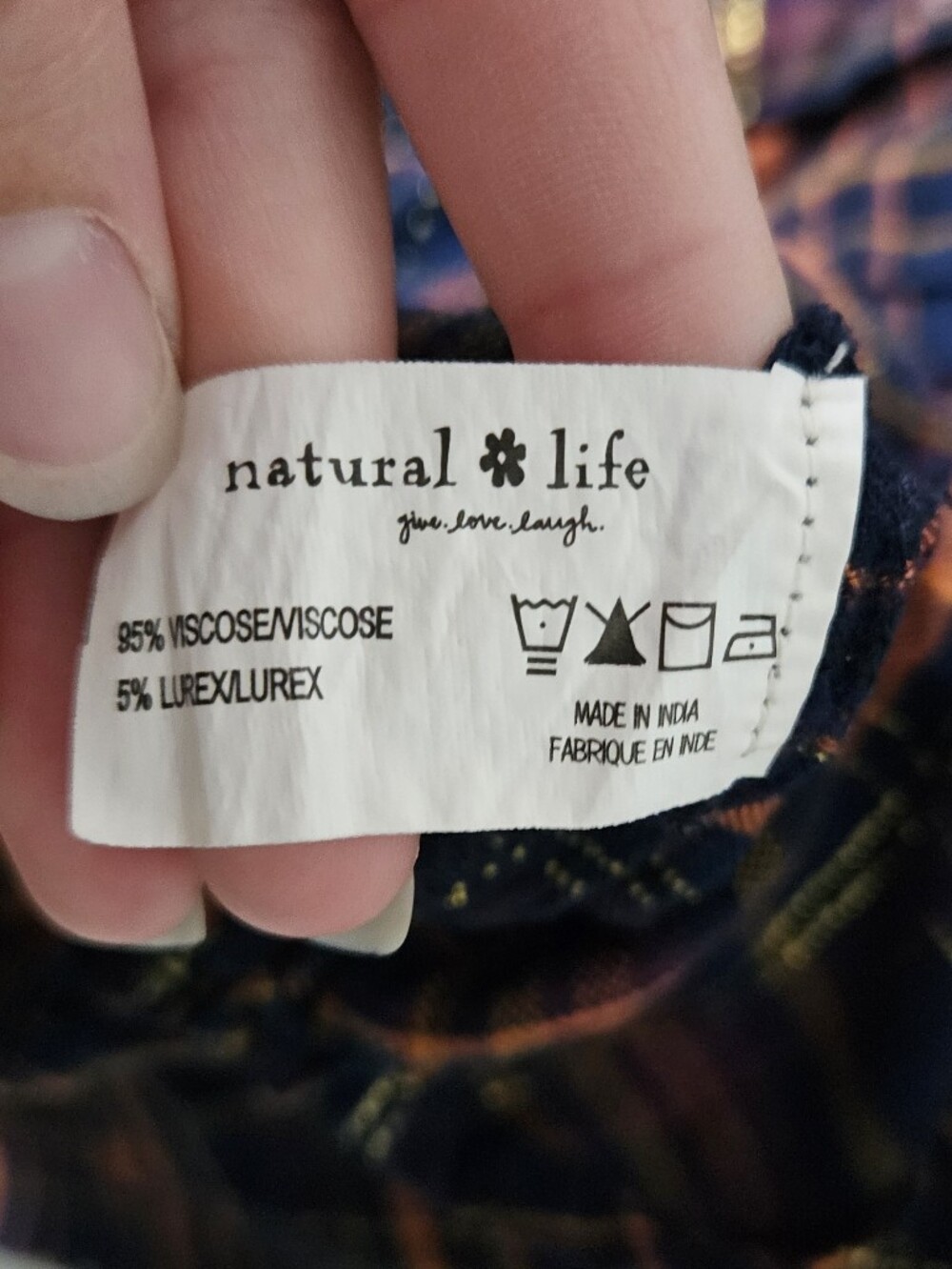 Natural Life Plaid Flannel Size M - Picture 11 of 11